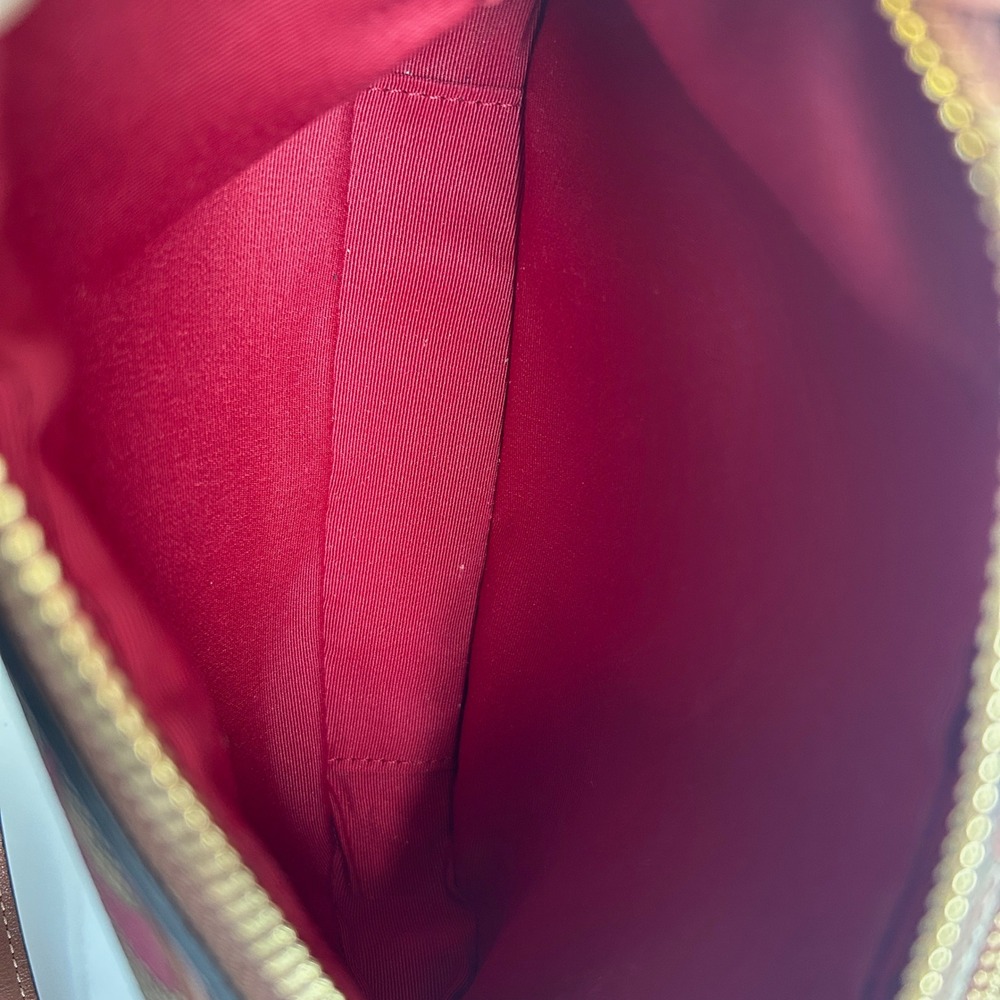 Coach Jes Crossbody 20 Rainbow Signature Canvas Leather Bag C1308 Excellent - Picture 6 of 11